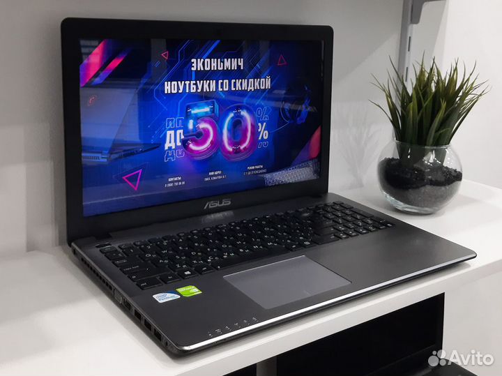 Ноутбук Asus / Новый акб + Гарантия