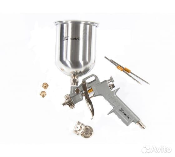 Краскораспылитель пневмат. с верхним бачком V1,0