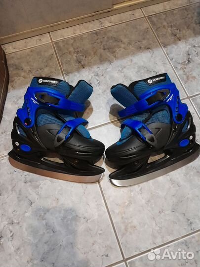 Коньки детские раздвижные 30-33, 2 пары