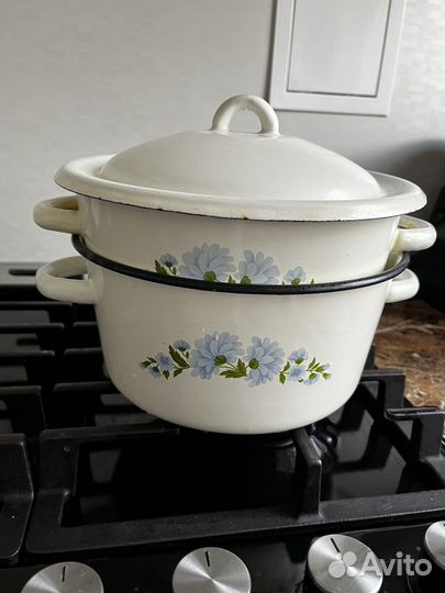 Кастрюля эмалированная