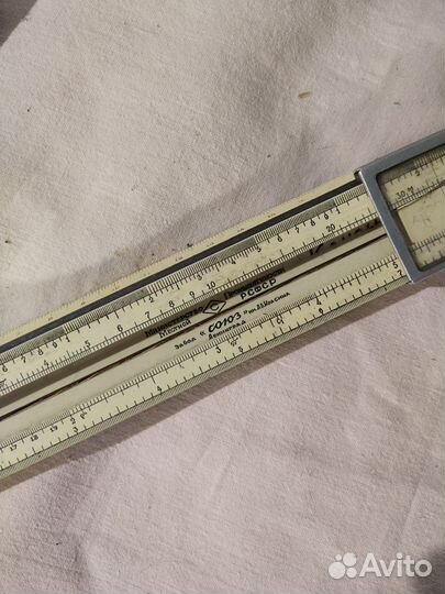 Логарифм. линейка СССР с инструкцией 1946 года