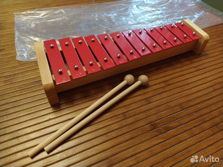 Металлофон детский Dekko TG-12 RD