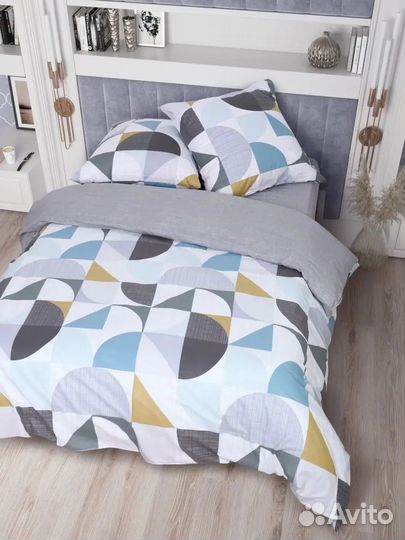 Постельное белье семейное поплин