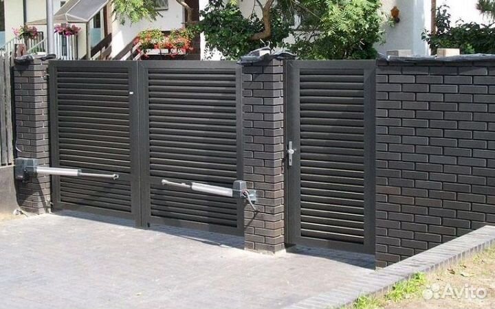 Ворота + калитка из Ламелей