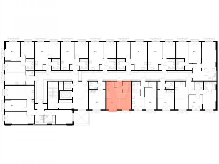 1-к. квартира, 32,5 м², 6/9 эт.