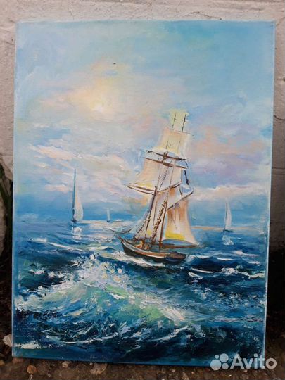 Картина новая холст масло