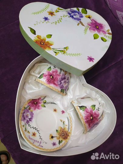 Набор чашки с блюдцами на 2 персоны