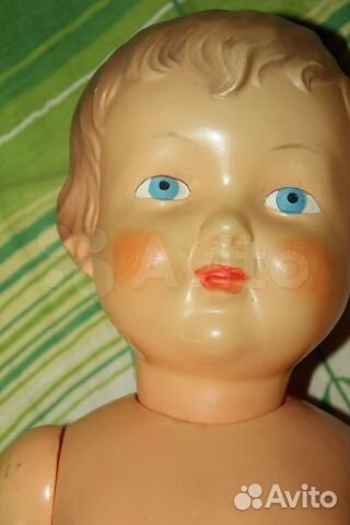 Кукла целлулоид антикварная винтаж 56 см СССР