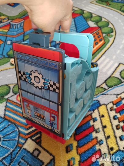 Игровой скотч, машина с треком Вспыш