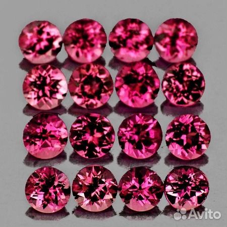 Гранат натуральный 1,47Ct 80шт 1,5мм VVS Круг