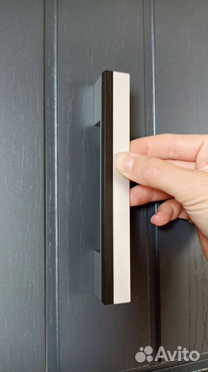 Мебельные ручки пластик 96 мм металик венге