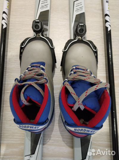 Лыжи детские б/у для физкультуры 33 р