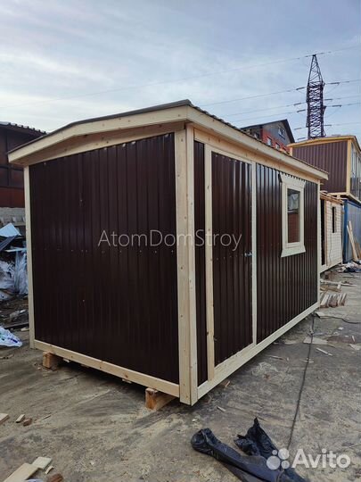 Бытовка деревянная утепленная с электрикой