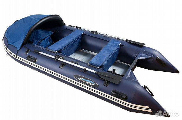 Надувная лодка gladiator D370AL синяя