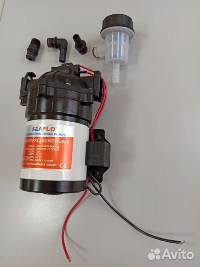 Мембранный насос 26.5 л/мин, 4.1 бар, 12 вольт