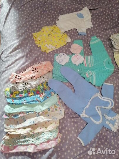Детские вещи 0-3 мес