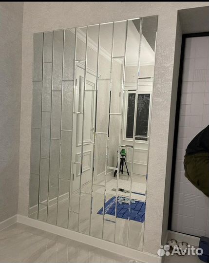 Зеркальное панно фацет