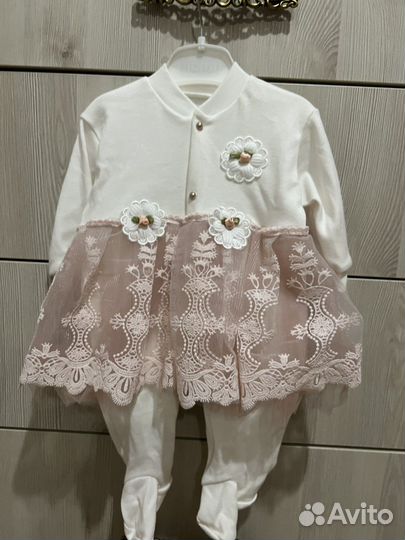 Платье для новорожденной девочки