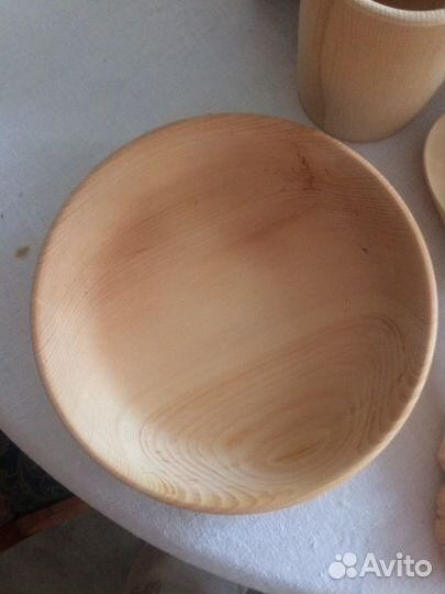 Набор новый кедровый резной