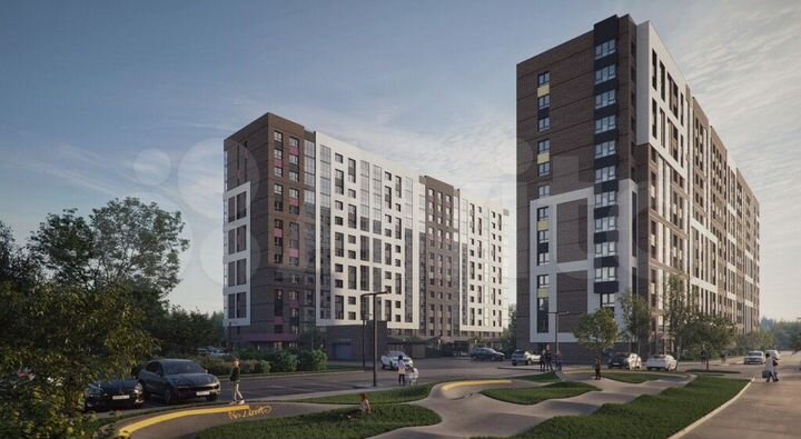 1-к. квартира, 43,6 м², 2/13 эт.