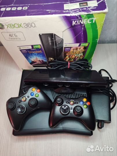 Xbox 360 250Gb Kinect 36игр freeboot