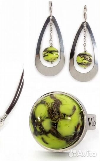 Бижутерия Vloes муранское стекло