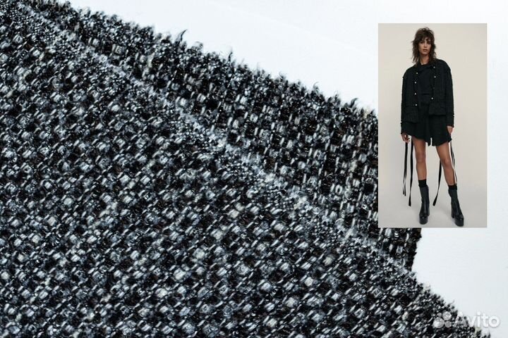 Ткань твид шанель