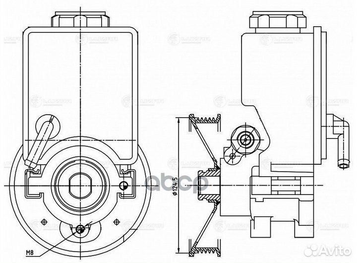 Насос гур SsangYong Kyron (05) /Actyon (05)