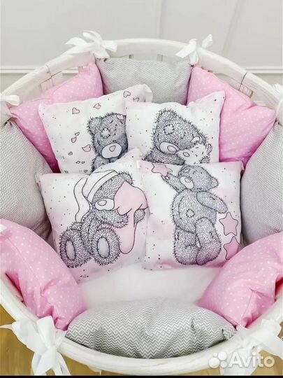 Бортики-подушки в детскую кроватку