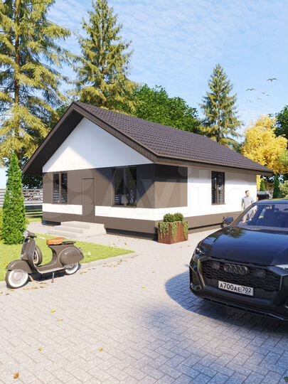 Дом 90 м² на участке 8 сот.