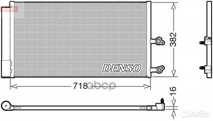 Радиатор кондиционера DCN33014 Denso