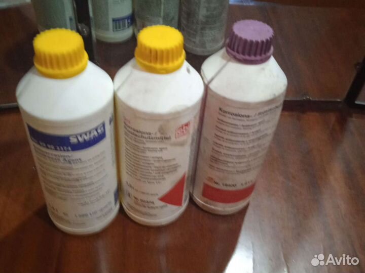 Антифриз концентрат немецкий жёлтого цвета