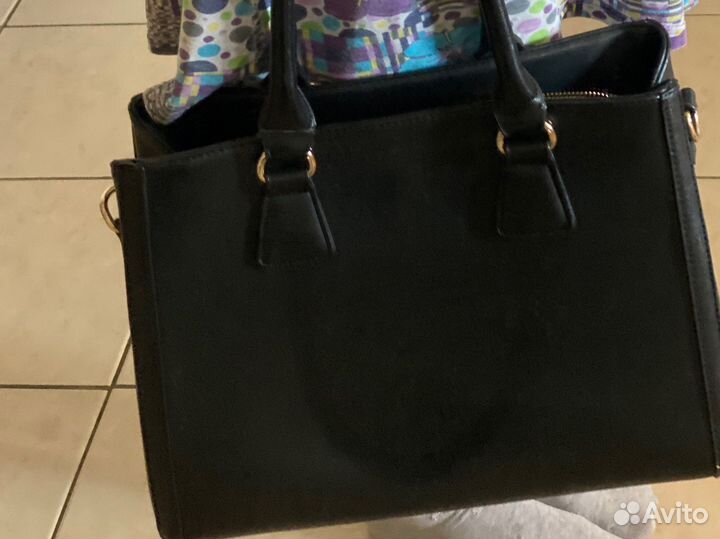 Сумка кожаная primark