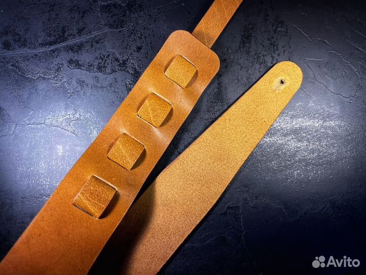 Ремень для гитары из кожи