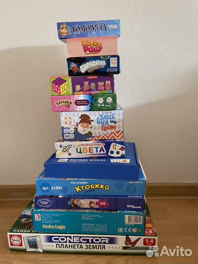 Настольные игры от 3 до 7 лет