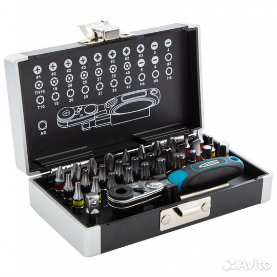 Набор бит, 1/4, магнитный адаптер