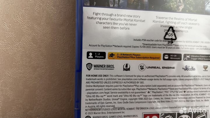 Mortal Kombat 1 ps5. Новый диск