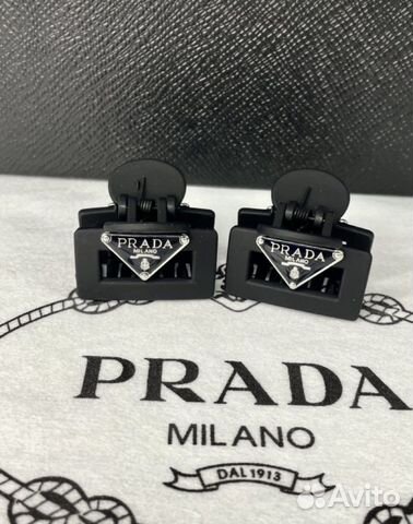 Заколка крабик prada и chanel