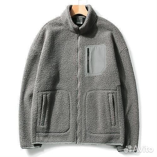 Флисовая толстовка серая