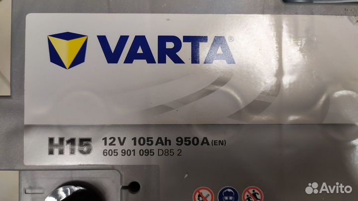 Аккумулятор 105Ач AGM Varta silver 950A
