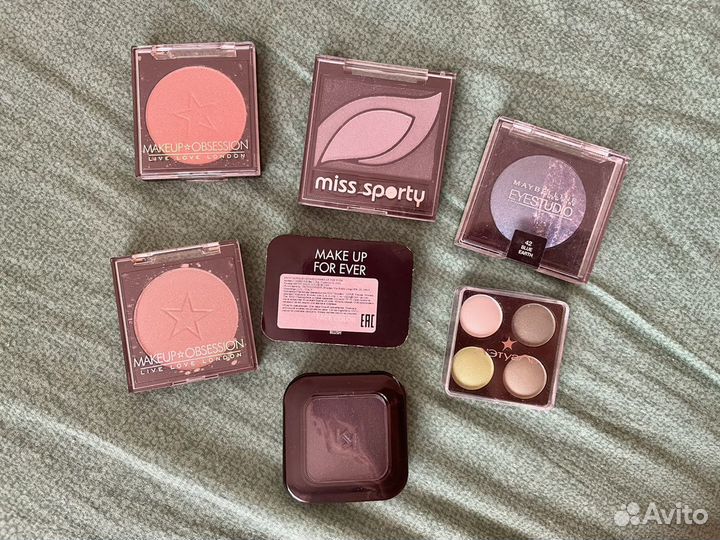 Тени Make up for ever, Kiko, летуаль, Revolution M