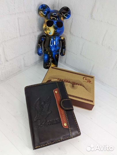 Обложка для автодокументов натуральная кожа