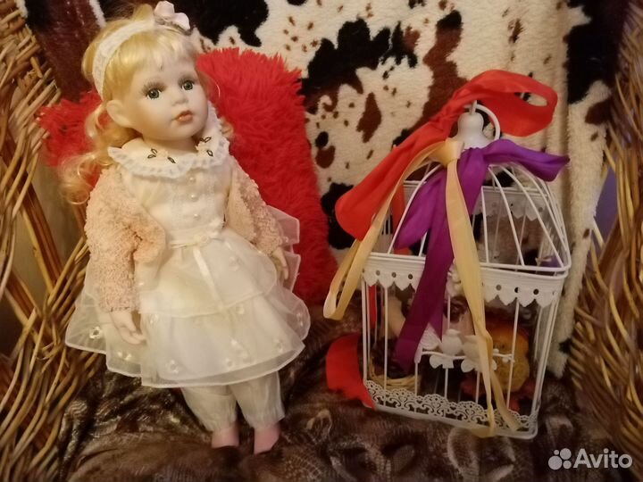 Кукла фарфоровая коллекционная ремеко