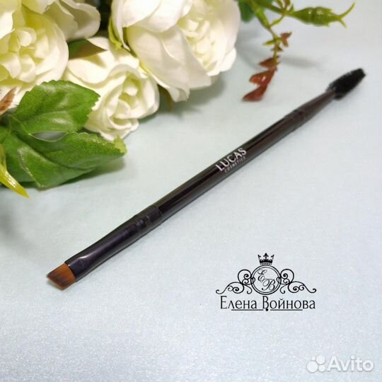 Кисти для бровей двойные с щеточкой