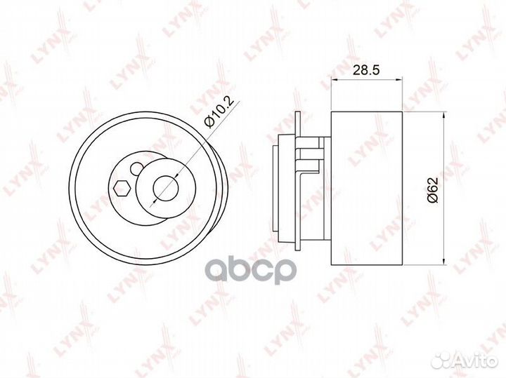Ролик натяжной ремня грм PB1046 lynxauto
