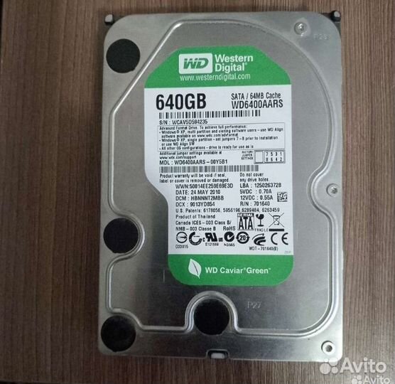 Жесткий диск 640GB