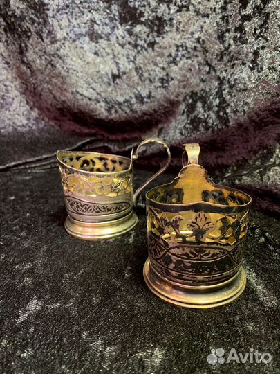 Подстаканник серебряный СССР 875 проба