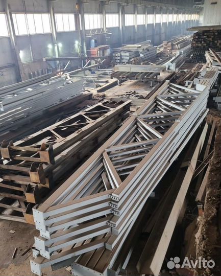 Металлоконструкции б/у, фермы металлические 24 м