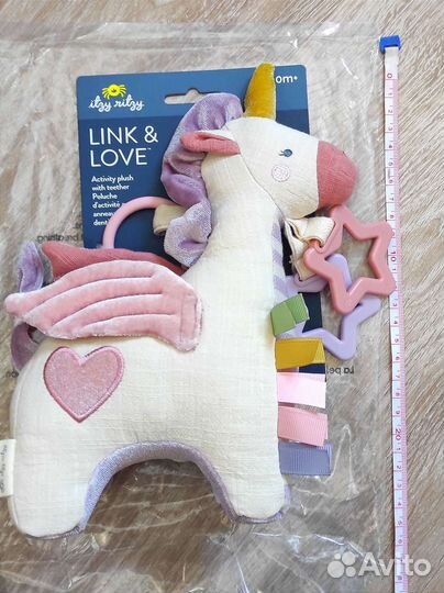 Альпака игрушка погремушка 0+