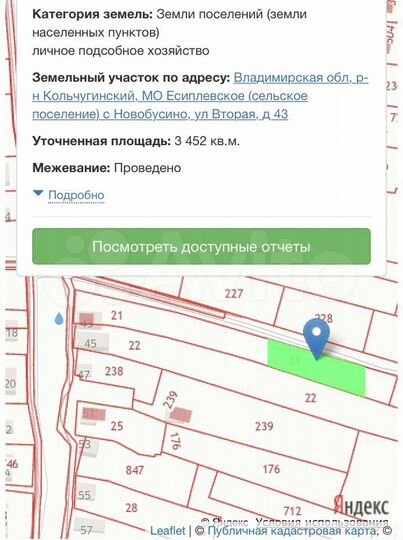 Участок 15 сот. (ИЖС)